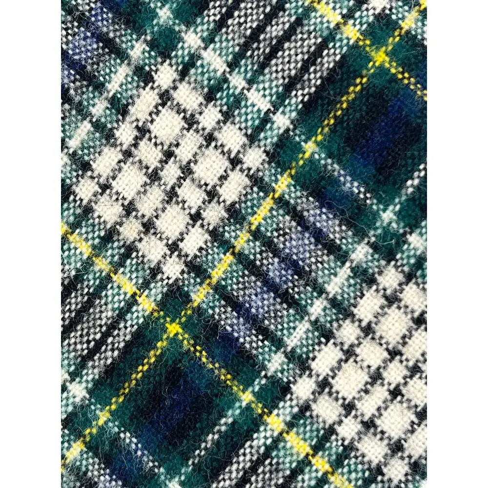 70s plaid wool neck tie Golden Clasp Prince Consort 1970s vintage